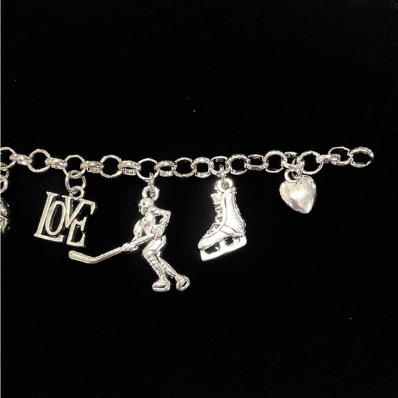Hockey Charm Bracelet - Picture 6 of 7